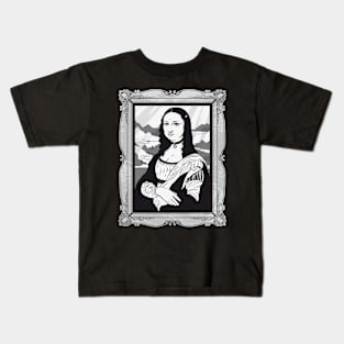 Gothic Monalisa Kids T-Shirt